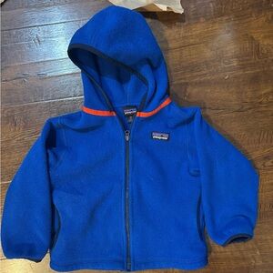 Patagonia Synchilla Blue Jacket with Red Accents 2t